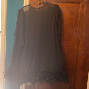 Vintage black trapeze dress